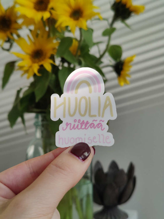 Huolia riittää huomiselle | Läpinäkyvä vinyylitarra